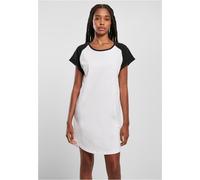 Urban Classics Ladies Contrast Raglan Tee Dress in Gr. M in Weiß