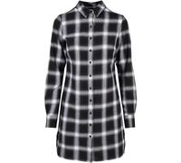Urban Classics - Ladies Cotton Check Black/White - Kleider Schwarz Small