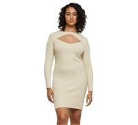 Urban Classics Damenkleid TB1742 Ladies Cut Out Dress – Slim Fit, U‑Boot-Ausschnitt, Sand XL
