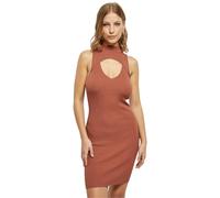 Urban Classics Ladies Cut Out Sleevless Dress in Gr. XS in Orange