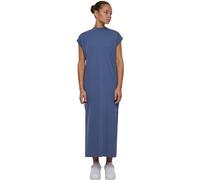 Urban Classics Damen Kleid Ladies Long Extended Shoulder Dress, langes Kleid für Frauen, Loose Fit, vintageblue, XL