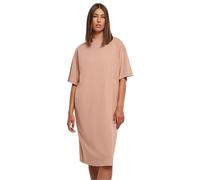 Urban Classics Damen Kleid Ladies Organic Long Oversized Tee Dress Amber XS