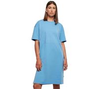 Urban Classics Ladies Organic Oversized Slit Tee Dress in Gr. XS in Blau