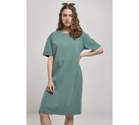 Urban Classics Damen Kleid Ladies Organic Oversized Slit Tee Dress Paleleaf-M