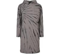 Urban Classics Damen Kleid Ladies Oversized Tie Dye Hoody Dress Black/Asphalt S