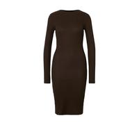 Urban Classics Damen Kleid Ladies Rib Dress – figurbetontes, hochgeschlossenes Rippenkleid, Langarm – XS–XL