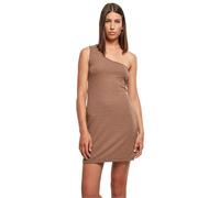 Urban Classics Damen Kleid Ladies Rib One Shoulder Dress darkkhaki L
