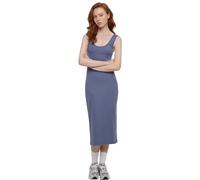 Urban Classics Kleid Ladies Rib Top Dress – langes ärmelloses Kleid – Blau 3XL