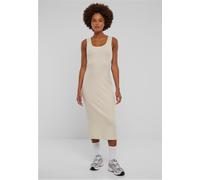 Urban Classics Damen Kleid Ladies Rib Top Dress - langes geripptes ärmelloses Kleid - Whitesand M