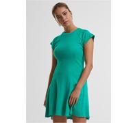 Urban Classics Damen Kleid Ladies Skater Rib Dress TB6201 Ferngreen-2XL