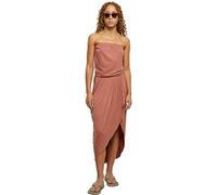 Urban Classics Damen Kleid Ladies Viscose Bandeau Dress Terracotta 3XL