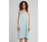 Urban Classics Ladies Viscose Satin Slip Dress Oceanblue Größe: S | Midikleider Outlet | Damen | Blau