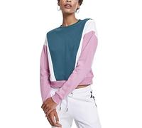 Urban Classics Damen Ladies 3-Tone Arrow Crew Sweatshirt, Mehrfarbig (Jasper/Cool Pink/Wht 01548), X-Large