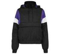 Urban Classics Ladies 3-Tone Padded Pull Over Jacket in Gr. S in Schwarz