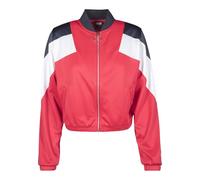 Urban Classics Damen Leichte Jacke Ladies 3-Tone Track Jacket Firered/Navy/White-XS