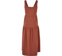 Urban Classics Damen Kleid Ladies 7/8 Length Valance Summer Dress Terracotta 3XL