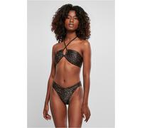 Urban Classics Bikini AOP Hot V Braun Leo Damen Größe M