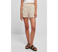 Urban Classics Ladies AOP Viscose Resort Shorts in Gr. L in Beige