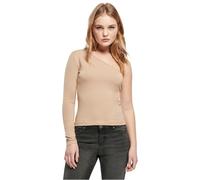Urban Classics Ladies Asymmetric Longsleeve in Gr. L in Beige