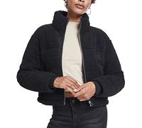 Urban Classics Damen Ladies Boxy Sherpa Puffer Jacket Jacke, per Pack Schwarz (Black 00007), X-Small (Herstellergröße: XS)