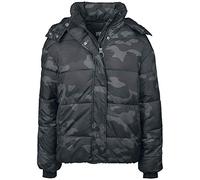 Urban Classics Damen Ladies Boyfriend Camo Puffer Jacket Jacke, per Pack Mehrfarbig (darkcamo 00707), Large (Herstellergröße: L)