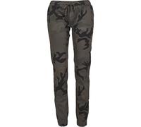 Urban Classics Damen Ladies Camo Jogging Pants Sporthose, Mehrfarbig (Dark Camo 00784), XS