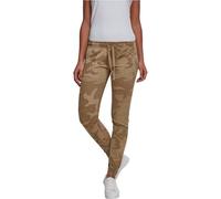 Urban Classics Damen Ladies Camo Jogging Pants Sporthose, Mehrfarbig (Sand Camo 00867), 4XL