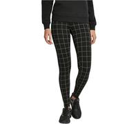 Urban Classics Damen Ladies Check High Waist Leggings, Schwarz (Black/White 00826), W(Herstellergröße: 5XL)
