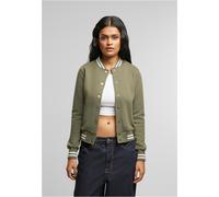 Urban Classics Damen College-Sweatjacke TB1990, leicht Oliv Größe S