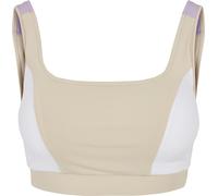 Urban Classics - Ladies Color Block Softseagrass/White/Lilac - BH Grün M