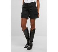 Urban Classics Damen Ladies Cotton Cargo Shorts TB7527 Black-32