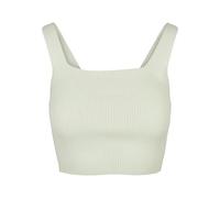 Tanktop URBAN CLASSICS "Urban Classics Damen Ladies Cropped Knit Top", Damen, Gr. 5XL, lightmint, 35% Polyacryl, 35% Viskose, 30% Polyamid, unifarben, slim fit, Tops Tanktop (68495641-5XL) lightmint