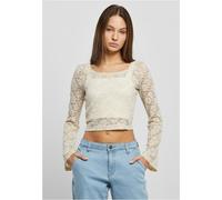 Urban Classics Ladies Cropped Lace Longsleeve Softseagrass Größe: XL | Blusen Outlet | Damen |
