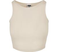 Urban Classics Damen Ladies Cropped Rib Top T Shirt, Beige, M EU