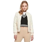 Urban Classics Damenjacke Ladies Diamond Quilt Nylon Jacket Sandweiß 4XL