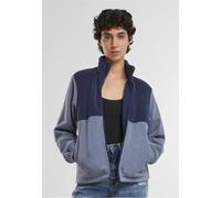 Allwetterjacke URBAN CLASSICS "Urban Classics Ladies Double Polarfleece Jacket", Damen, Gr. XXL, navy, cloudsky, 94% Polyester, 6% Elasthan, unifarben, relaxed fit, amerikanischer Ausschnitt, Jacken A
