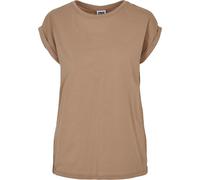 Urban Classics Damen Ladies Extended Shoulder Tee Softtaupe-S
