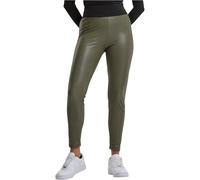 Urban Classics Ladies Faux Leather High Waist Leggings in Gr. M in Braun