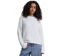 Urban Classics Pullover Ladies Feather Mock Neck – Damen, Rundhals, relaxed fit, 5XL, Weiß