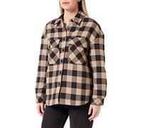 Urban Classics - Flanell Padded Black/Soft Taupe - Hemd Schwarz M