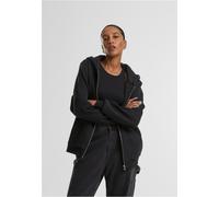 Urban Classics Damen Ladies Fluffy Zip Hoody TB7286 Black-5XL