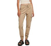 Urban Classics Ladies High Waist Cargo Jogging Pants Frauen in Gr. 4XL in Beige
