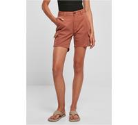Urban Classics Damen Ladies High Waist Cargo Shorts Terracotta-33
