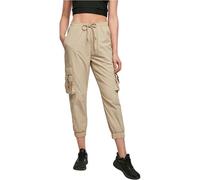 Urban Classics Damen Ladies High Waist Crinkle Nylon Cargo Pants