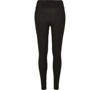 Urban Classics Damen Ladies High Waist Honeycomb Leggings Black-XS