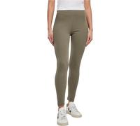 Leggings URBAN CLASSICS "Urban Classics Damen Ladies High Waist Jersey Leggings" Gr. XS, US-Größen, grün (olive) Damen Hosen (15326665-XS) olive