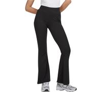 Urban Classics Ladies High Waist Rib Flared Leggings Frauen in Gr. 4XL in Schwarz