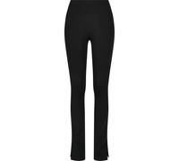 Urban Classics Ladies High Waist Side Slit Leggings in Gr. 3XL in Schwarz