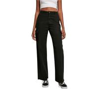 Urban Classics Ladies High Waist Straight Cargo Pants in Gr. 29 in Schwarz