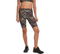 Urban Classics Damen Ladies High Waist Tech Cycle Yoga-Shorts, Wood digital camo, S